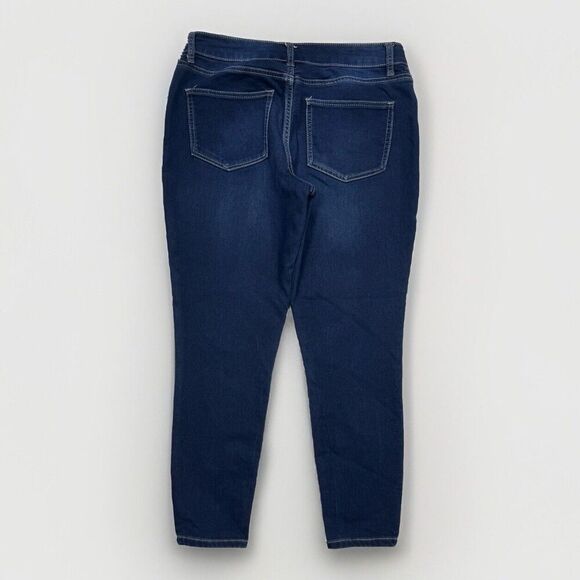 Maurices Jeans Womens M-S Skinny Joga Mid Rise Blue Denim Stretch Measure 31x26 - Picture 2 of 10